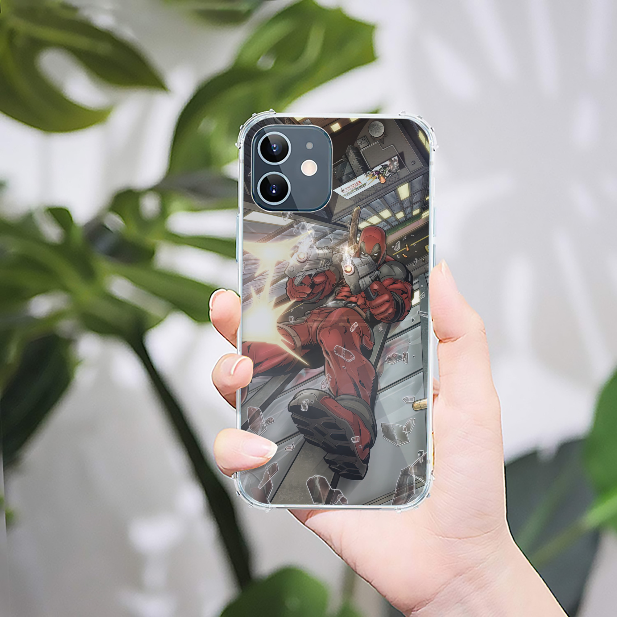 （画像用） Deadpool デッドプール 【iPhone 12シリーズ対応】透明スマホケース（クリアソフトケース）